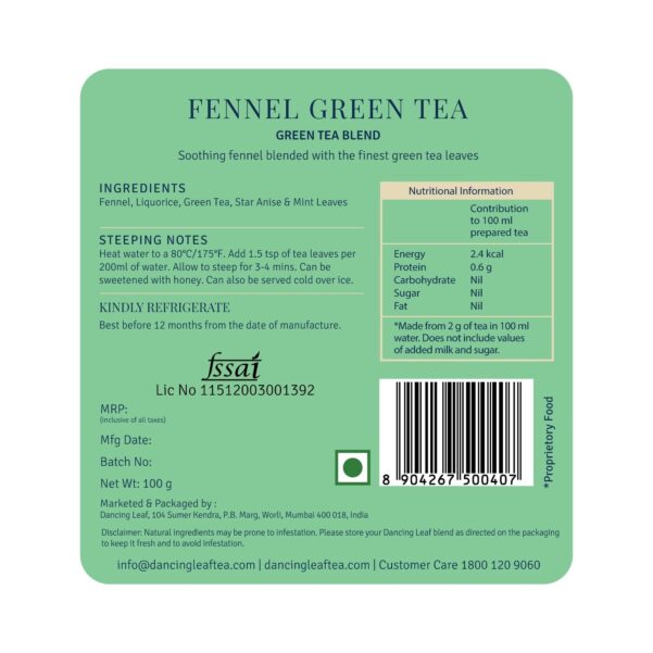 Fennel Green Tea - Image 3